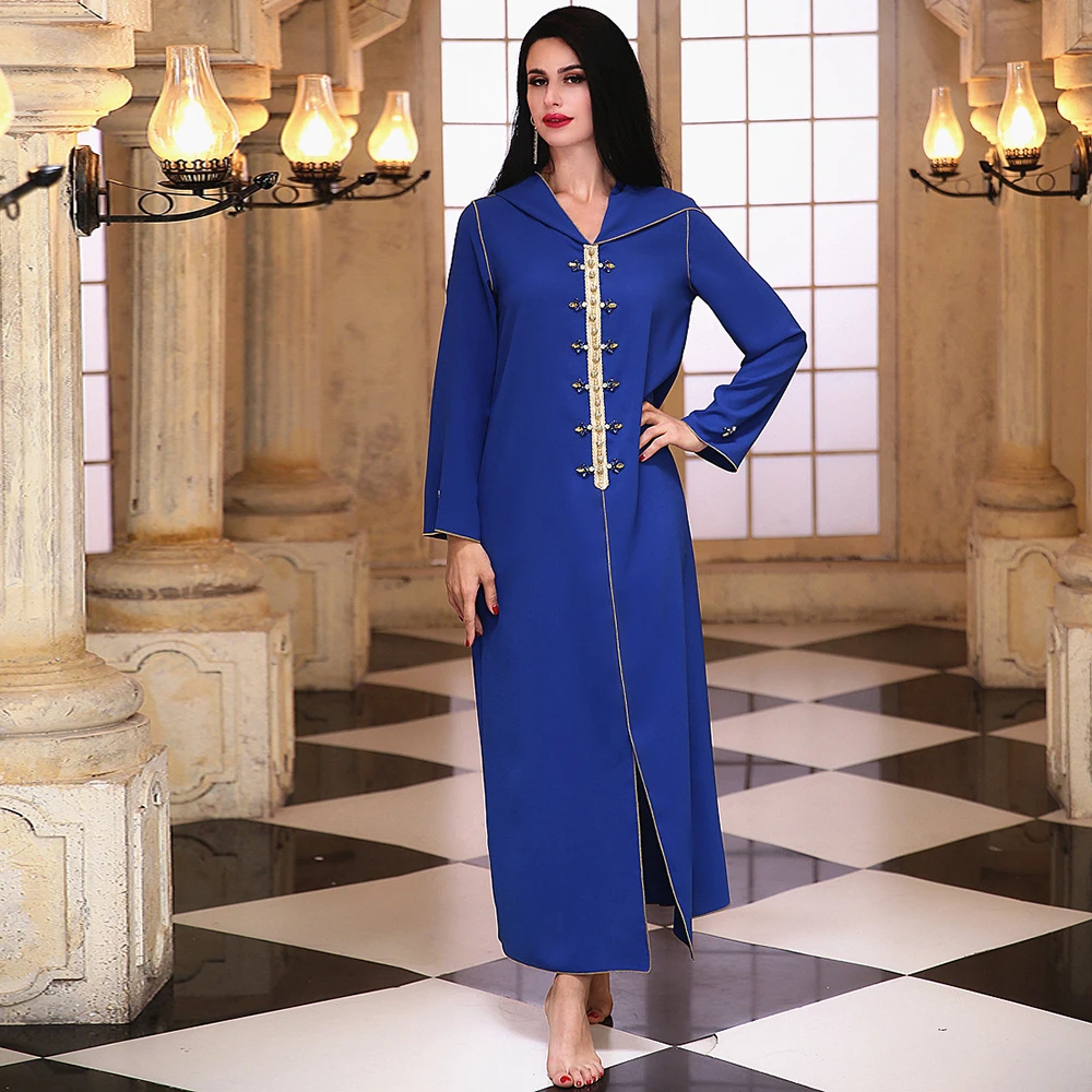 Robe Longue Femme Abaya Dubai Turkey Pakistani Muslim Fashion Long Hijab Dress Kaftan African Evening Dresses For Women Vestido