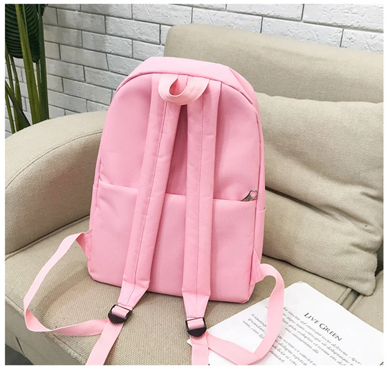 small backpack women 4Pcs Women Cat Canvas Hand Bag Shoulder Crossbody Pencil Case bolsa mochila feminina Package | Багаж и сумки