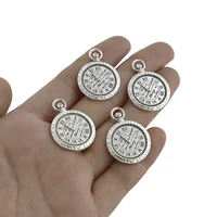 20pcs tibetan silver round steampunk clock charms pendant for diy necklace bracelet jewelry making findings 1924mm