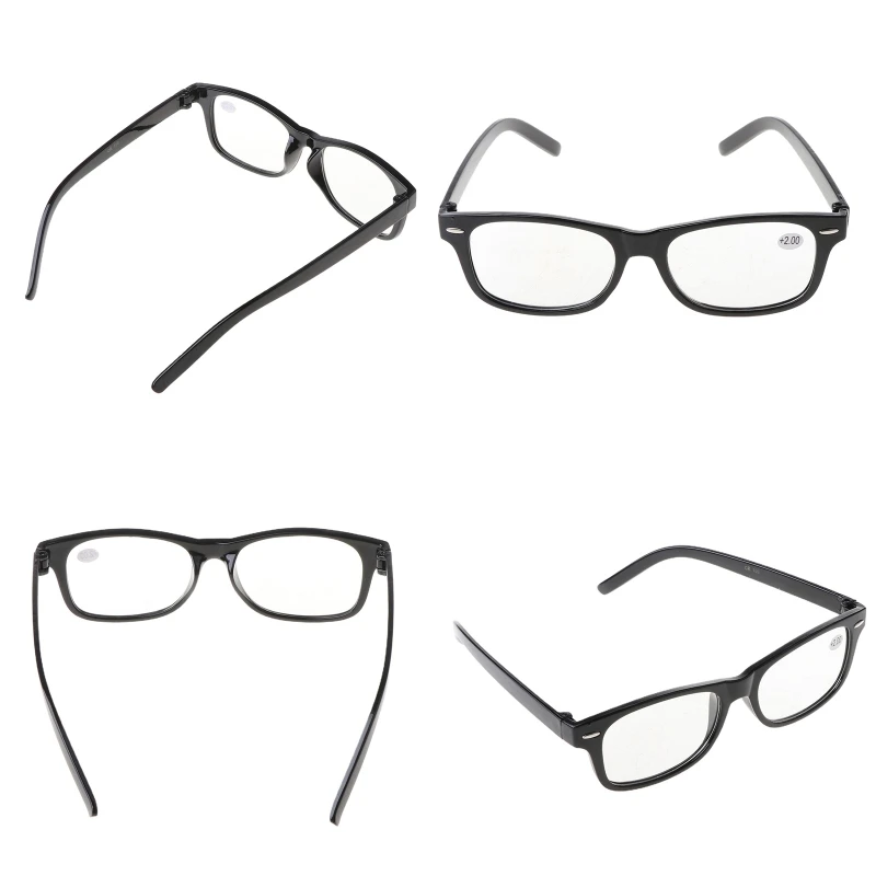 

Classic Black Frame Retro Style spring Reading Glasses Readers +1.0 - 4.0 62KE