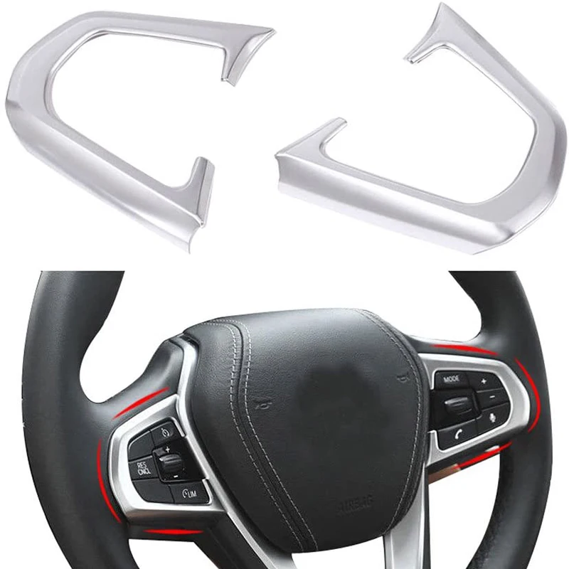 Автомобиль Хром Интерьер рулевое колесо с отделкой пуговицами Панель