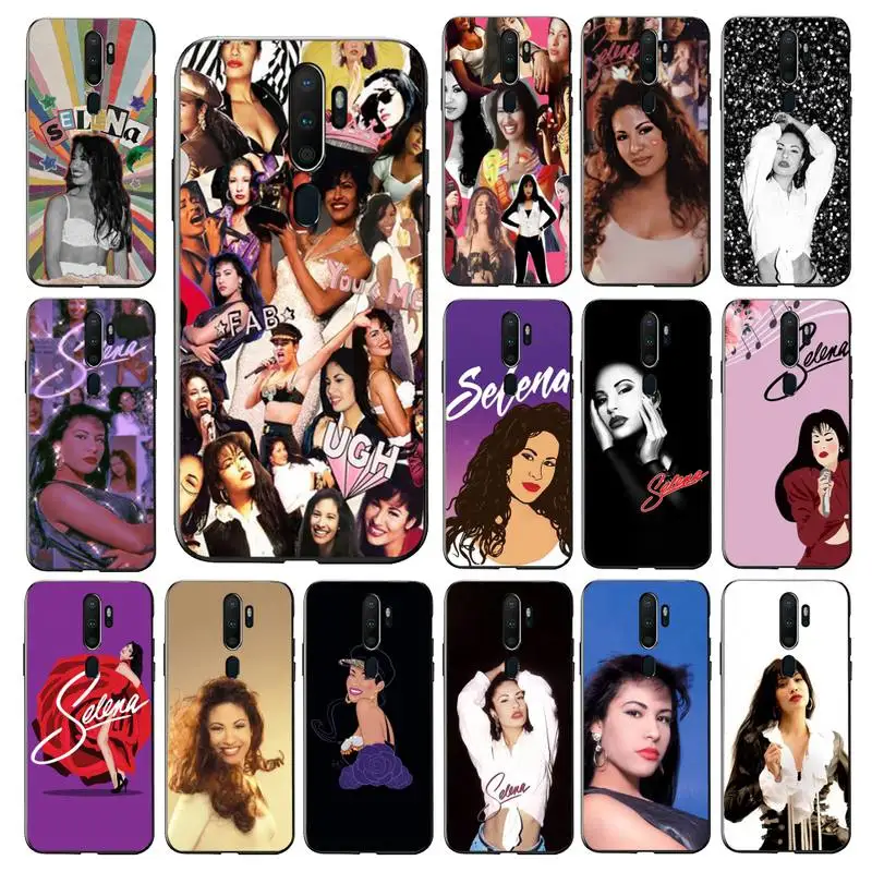 

FHNBLJ Selena quintanilla Phone Case for Vivo Y91C Y11 17 19 17 67 81 Oppo A9 2020 Realme c3