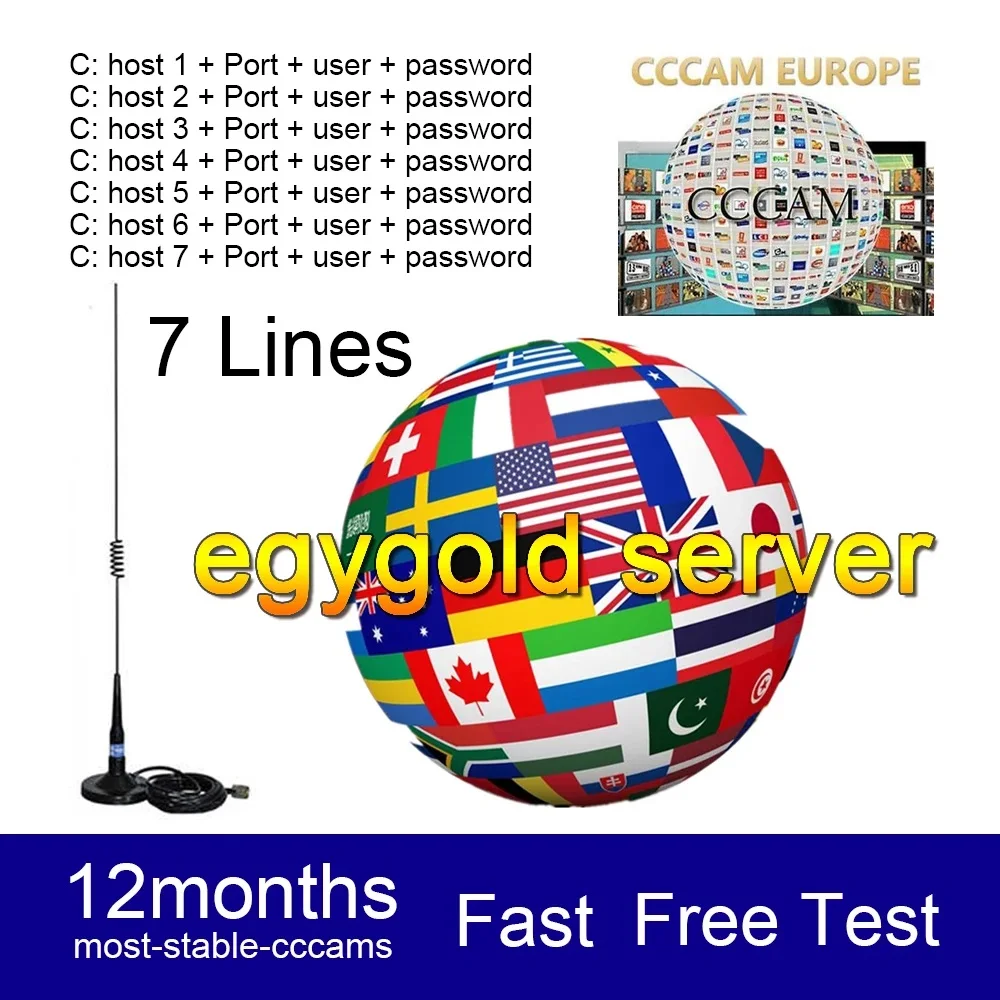 

2021 The Most Stable lines for Europe 5/7 line Satellite tv Receiver Clines WIFI FULL HD DVB-S2 Support Ccams