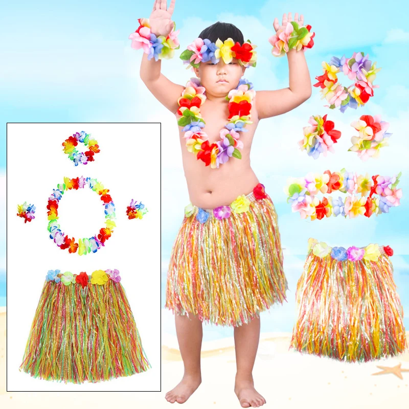 Гавайский Венок хула юбка летняя скатерть украшение ткань искусственная