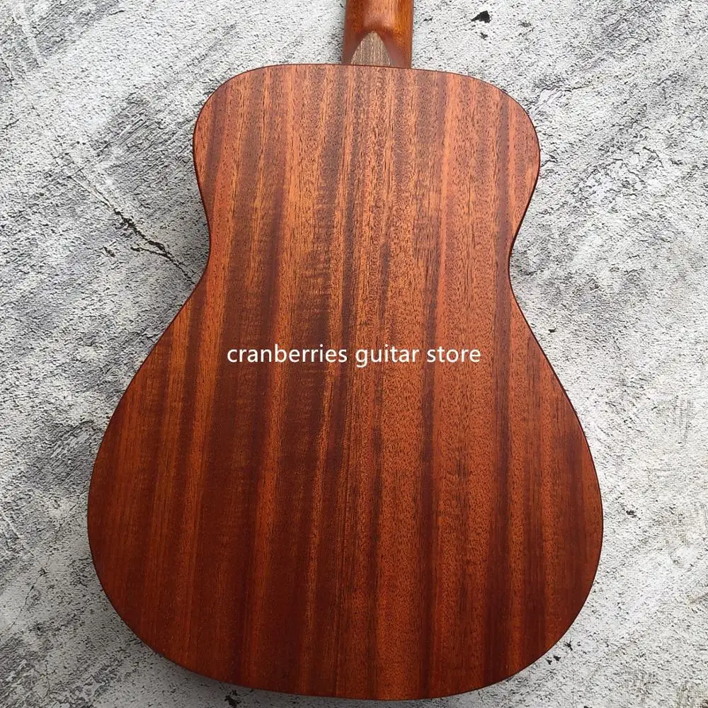 

2020 new custom factory good quality 34" mini travel model,all MAHOGANY WOOD acoustic guitar, mini electric guitar,free shipping