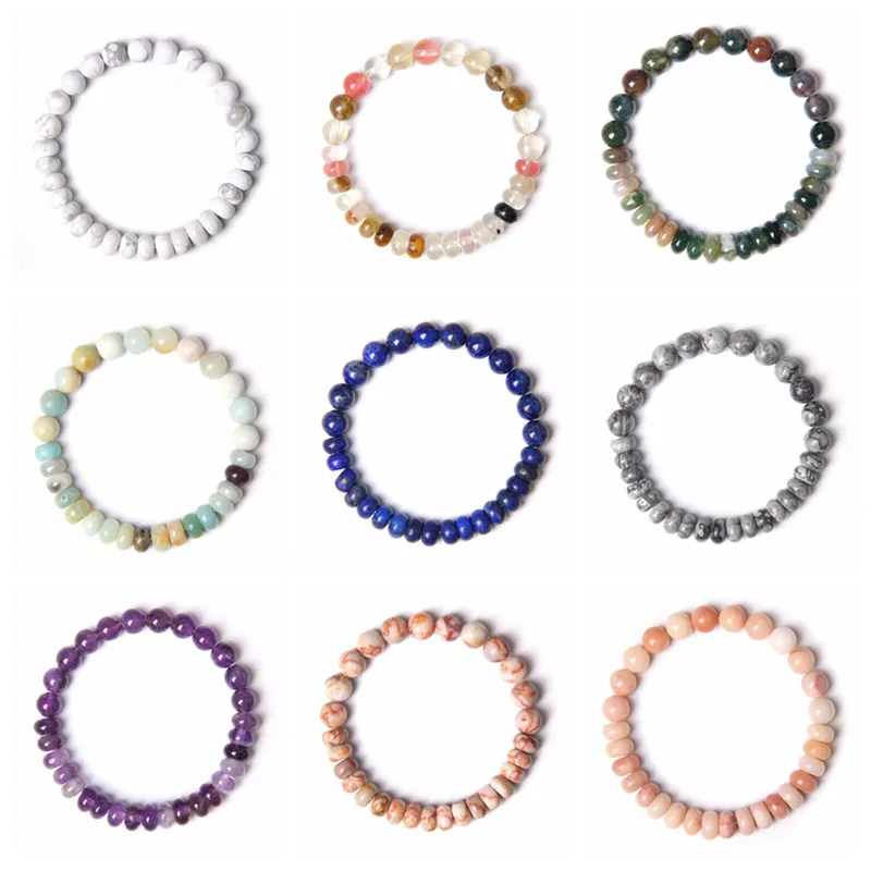 Браслет с бусинами из натурального лазурита 8 мм Амазонит Аметист индийские