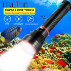 10000 мАч, IPX8 профессиональная вспышка для подводного погружения и светильник светодиодный погружения светильник XHP90.2 супер яркий фонарь долгое время работы от батареи 26650 аккумулятор 2021 Лидер продаж