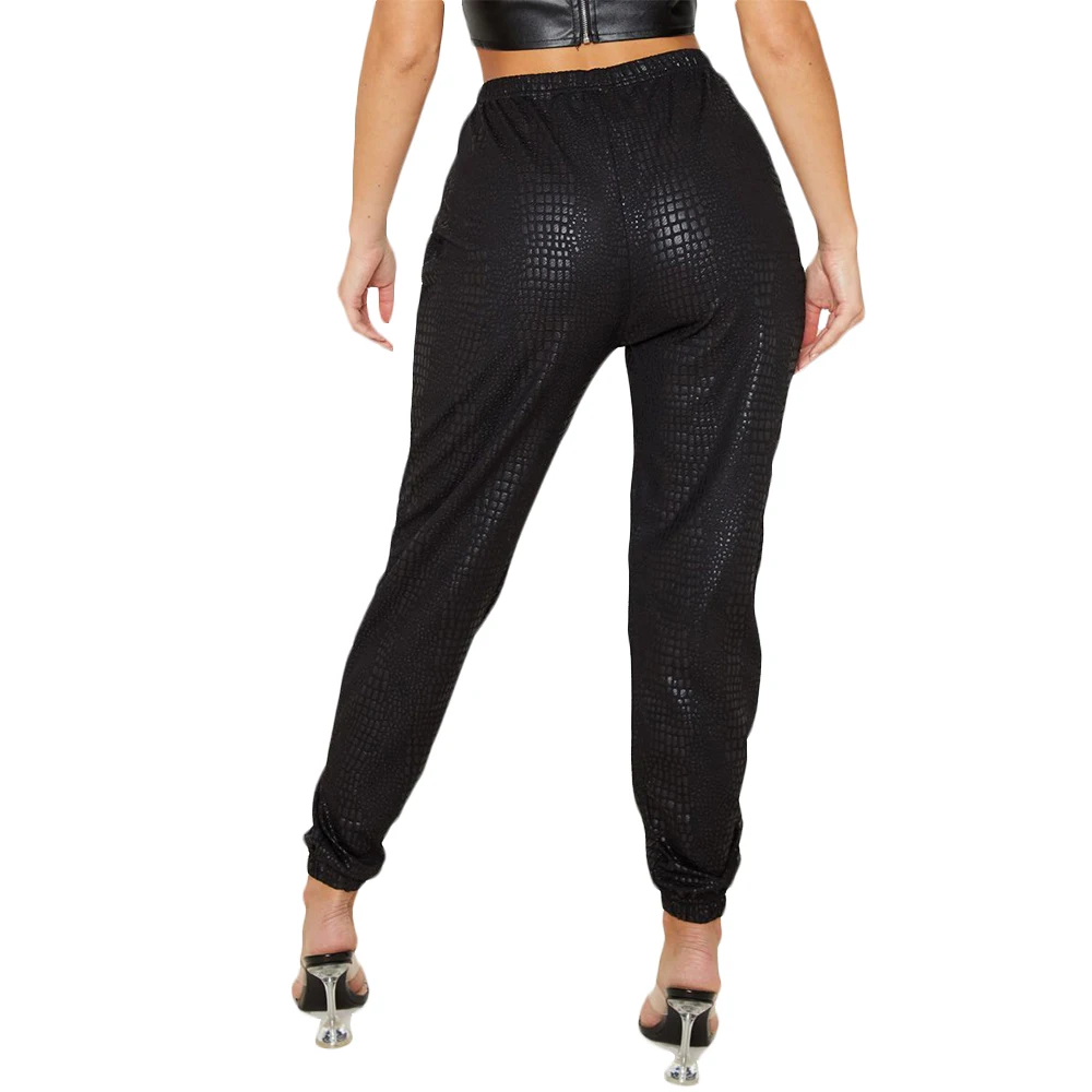 New 2020 Winter Women Pants PU Leather High Waist Leggings Regular Trousers Casual Fashion Street wear Pencil GL2057 | Женская одежда