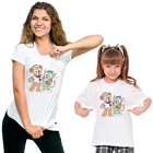 Футболка с изображением семьи, мультяшный медведь Диснея, Даффи гелатони, женская и мужская футболка с принтом, забавная футболка в стиле Харадзюку для девочек и мальчиков, Детские футболки, топы