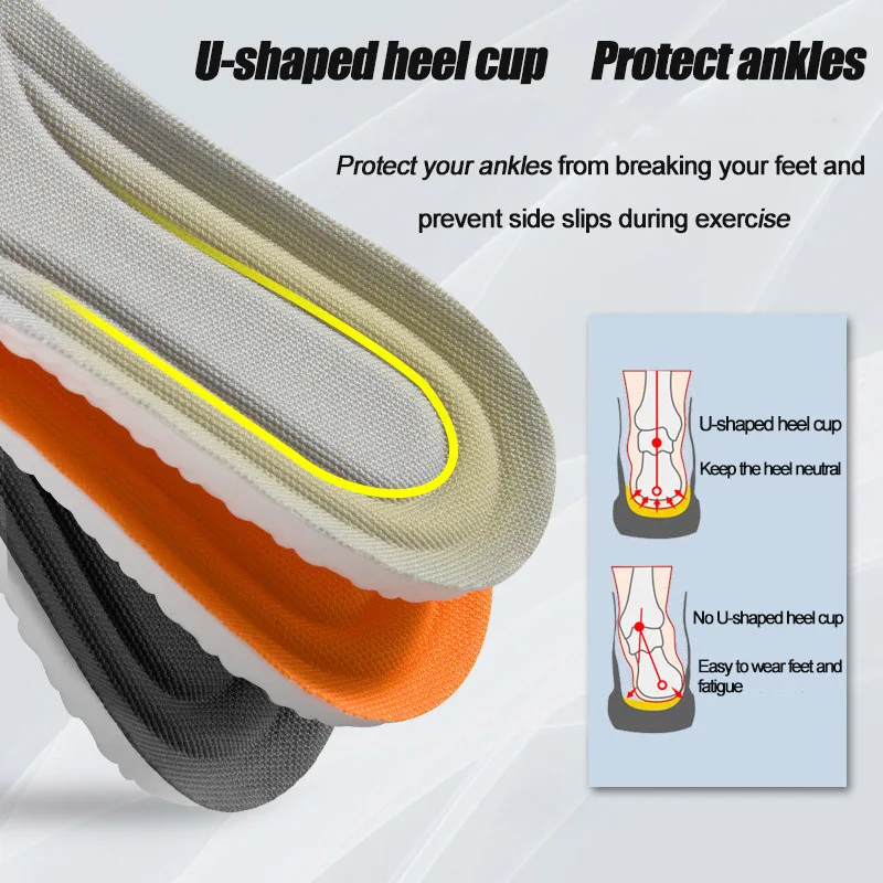 Memory Foam Sneakers Insoles For Shoes Sole Mesh Deodorant Breathable Cushion Running For Feet Man Women Orthopedic Insoles