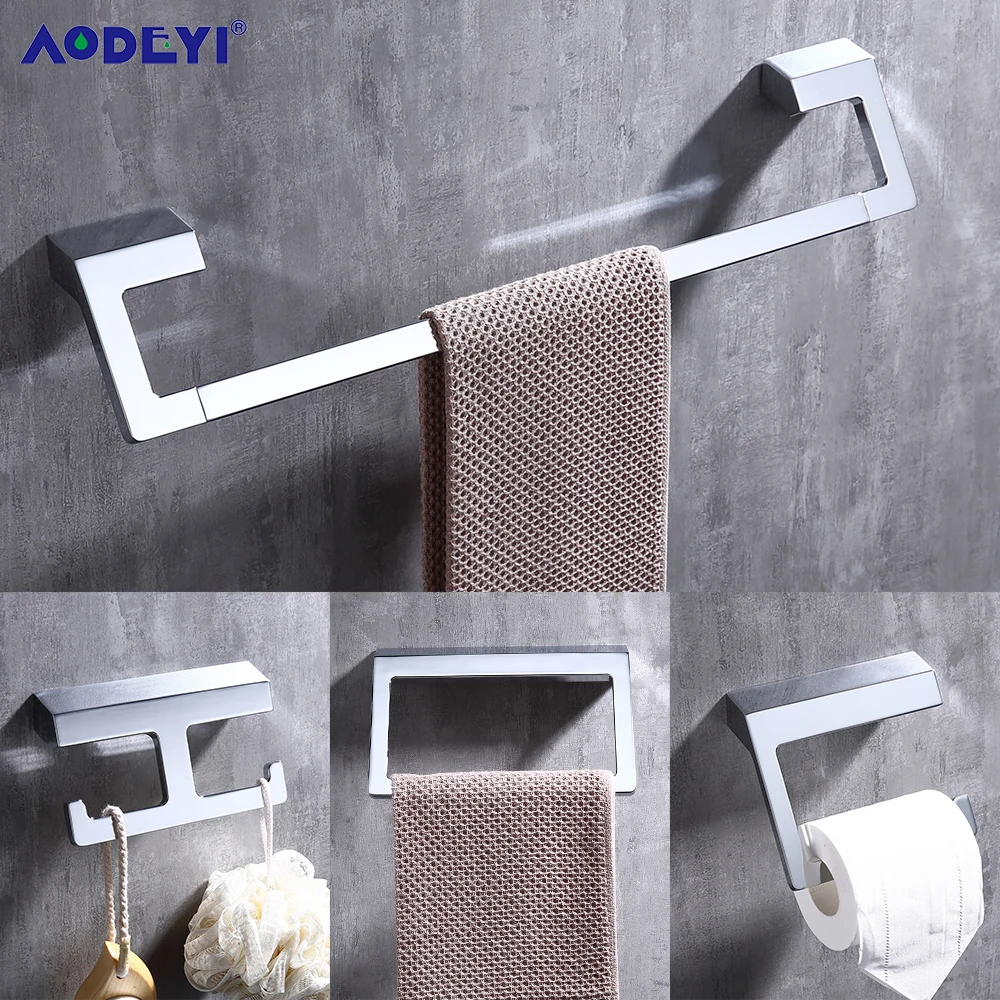 Набор оборудования для ванной комнаты черный вешалка полотенец барная полка