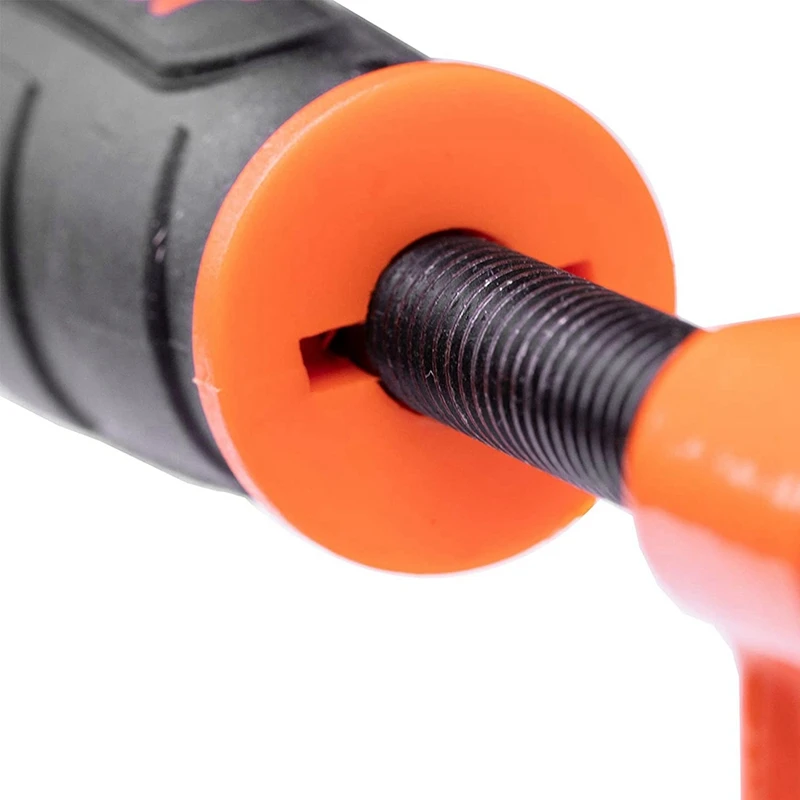 

3712-HD 6-Inch Heavy-Duty Steel Rod Clamp, Orange Heavy Woodworking Tools for Reparing