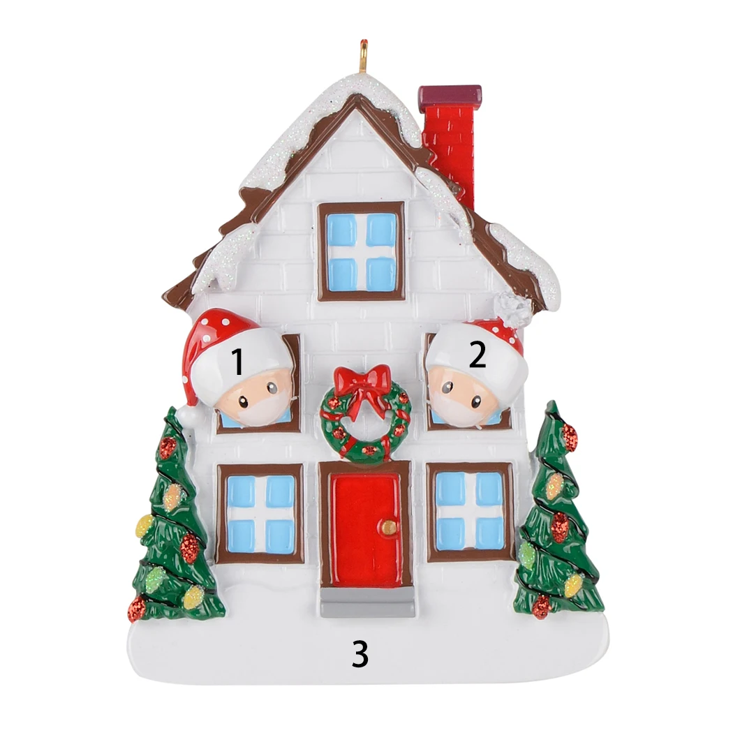 

Коллекция 2021 года, карантинные украшения, семейство из 2, 3, 4, 5 предметов, украшение для дома, сувенир, памятный год