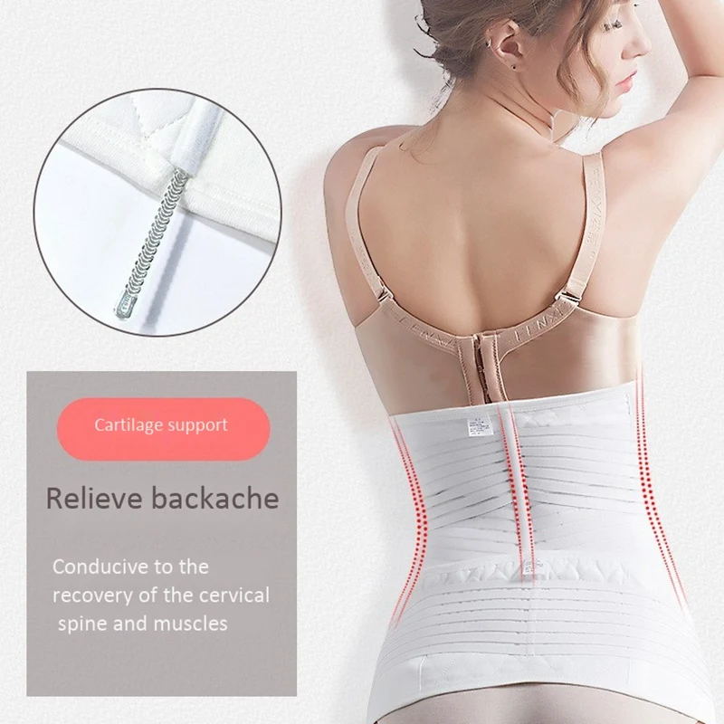 

Corset After Pregnancy Belt Maternity Postpartum Bandage Band Recovery Shapewear Corset Girdle Slimming Corset(White XL