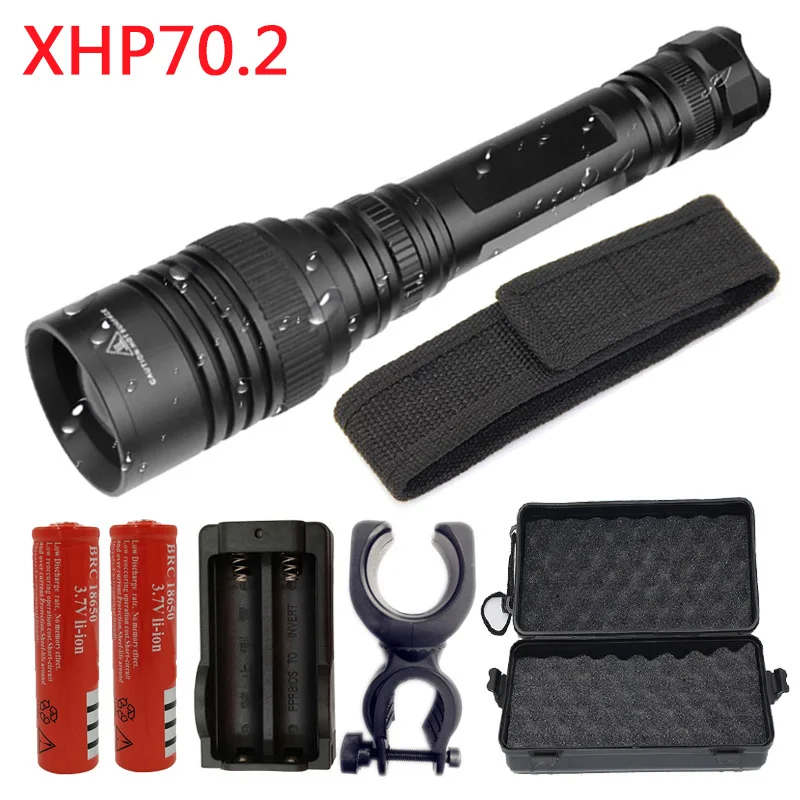 E Litwod P73Z30 3200LM CREE XHP70.2 32 Вт Мощный тактический светодиодный фонарик с зумом для объектива 18650 батарея - Испускаемый цвет: E