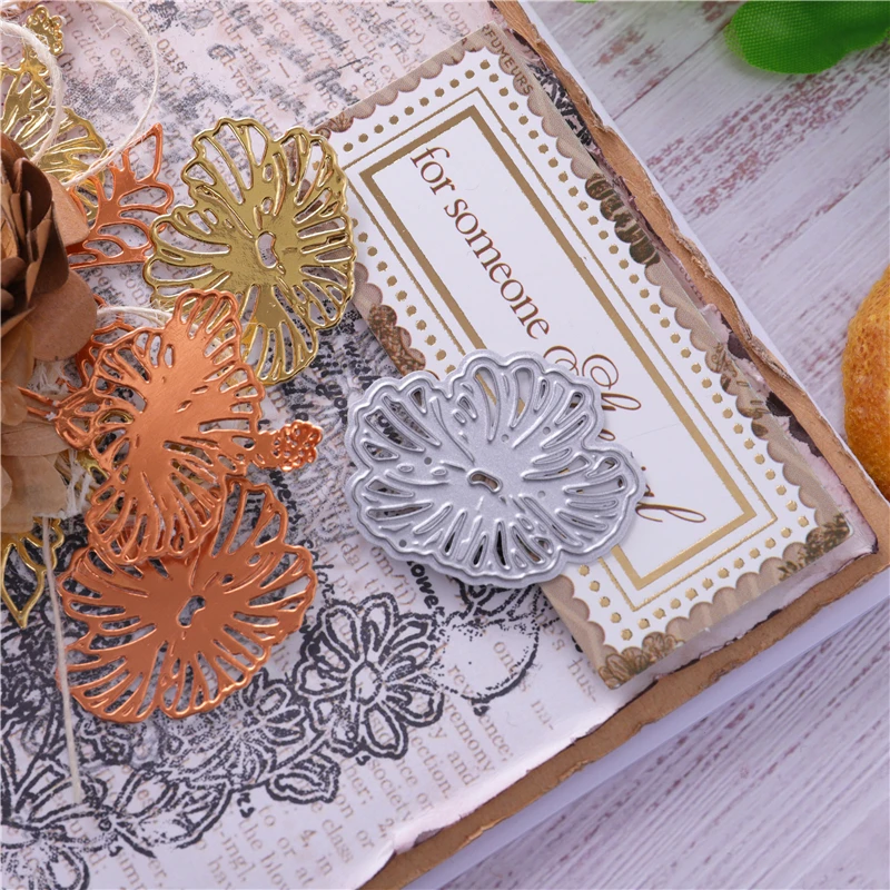 Штампы DiyArts с цветами и листьями металлические штампы для вырезания альбом