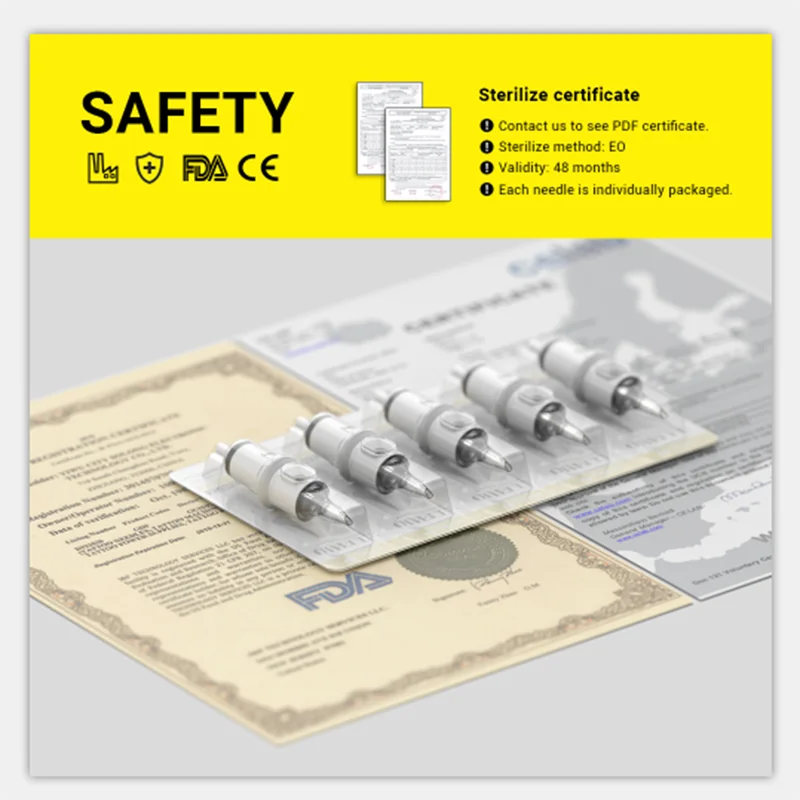 Stigma 50pcs Tattoo Needles Revolution Cartridge Round Liner for Gun Pen Machine #10 (0.30mm needle) #12 (0.35mm | Красота и здоровье