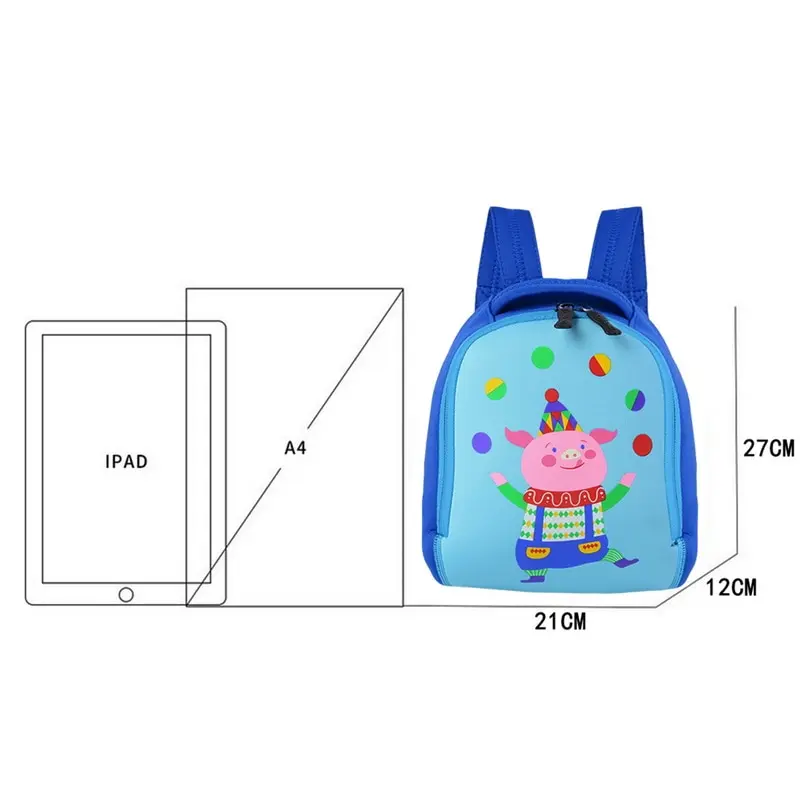Детский рюкзак с рисунком милых животных дизайнерская сумка для школы и детского