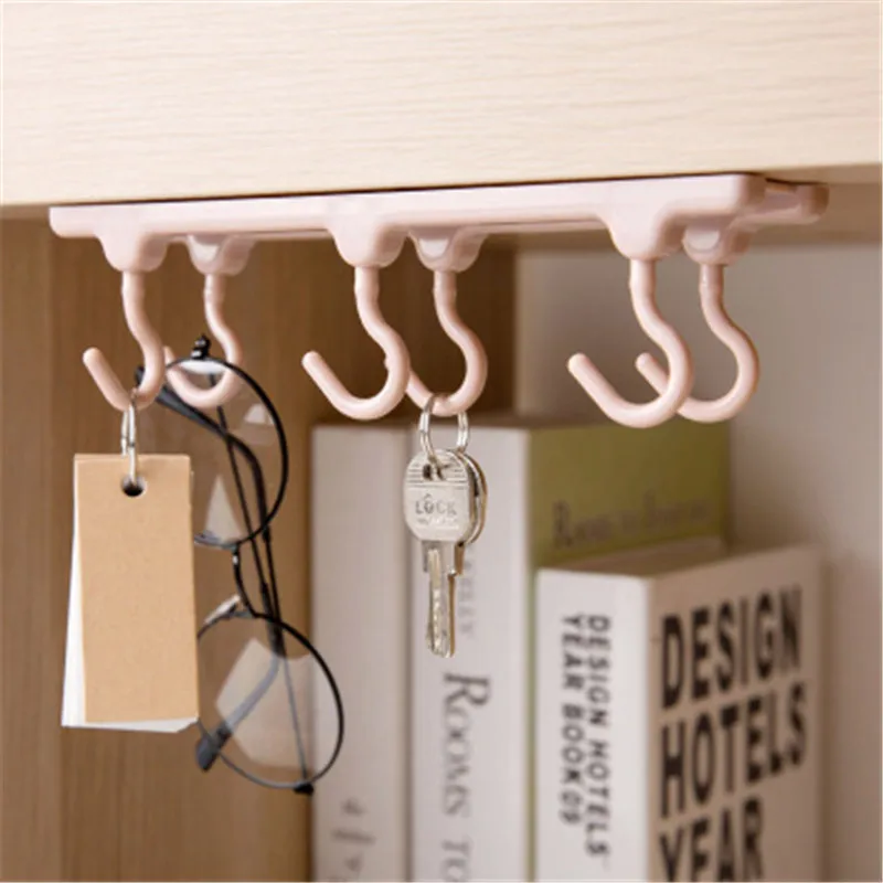

Kitchen Accessories Decoration Home Kitchen Cabinets Storage Racks 6 Hanging Kitchen Gadgets Strong Hooks Kitchen Tools