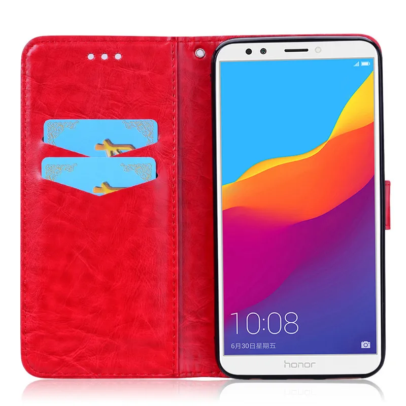 Huawei Honor 7C 5,7 AUM-L41 чехол с отделением для карт Кожаный флип-чехол для Honor 7C Pro 5,99 LND-L29 флип-чехол