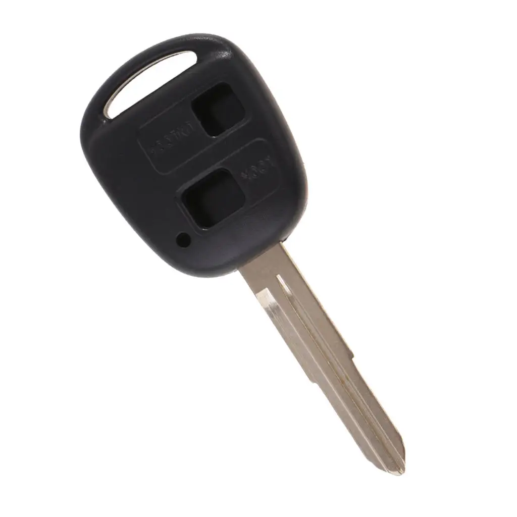 

2 Buttons Remote Key Fob Shell Case & Uncut Blade for Toyota Rav4 Corolla Yaris