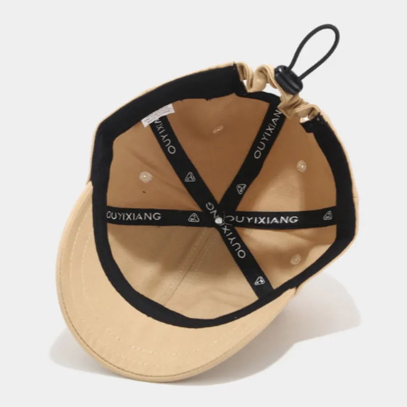 Мужская бейсбольная кепка с короткими полями хлопковая в стиле хип-хоп на весну и