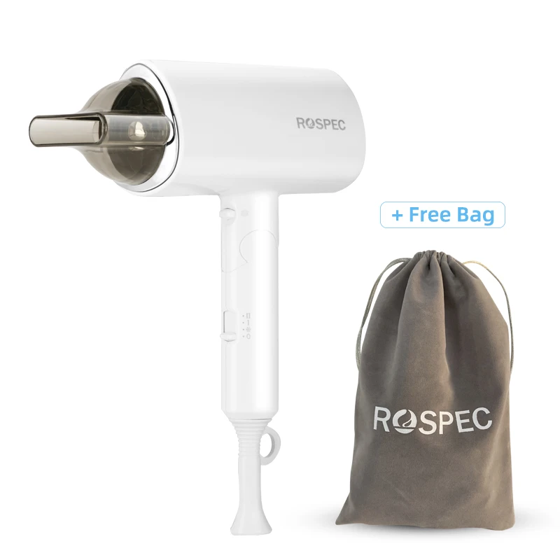

ROSPEC Portable Hair Dryer Professional Strong Anion Protect Hair Fast Drying Foldable Hair Blow Drier Hairdryer Mini Air Blower