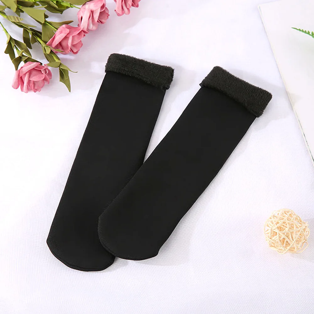 HOT Winter Wamer Women Thicken Thermal Wool Cashmere Snow Socks Seamless Velvet Boots Floor Sleeping for Ladies | Женская одежда