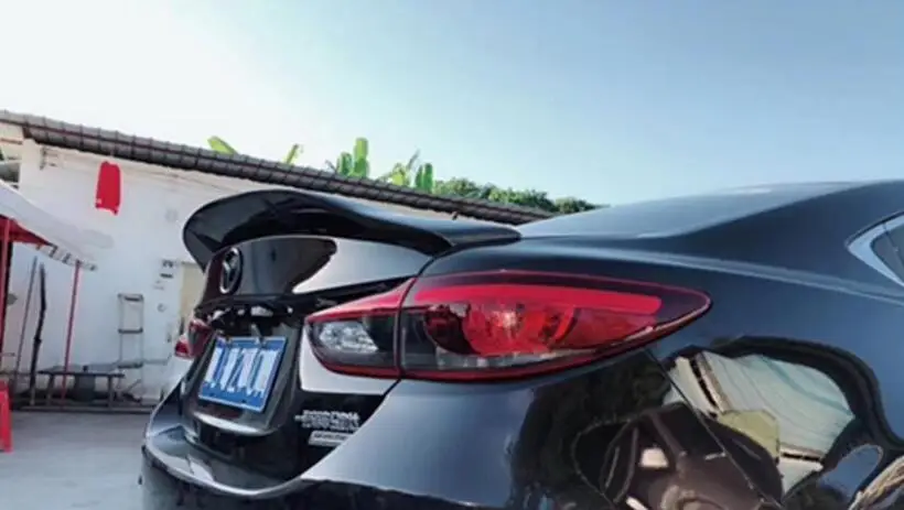 Высокое качество углеродного волокна задний багажник спойлер крыло подходит для