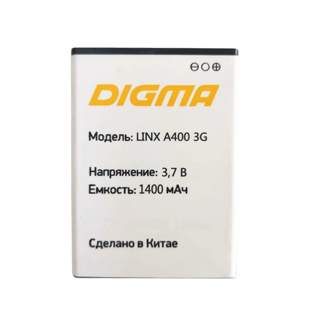 Новый аккумулятор LINX A400 3G для смартфона Digma 3 7 В 1400 мАч|Аккумуляторы мобильных