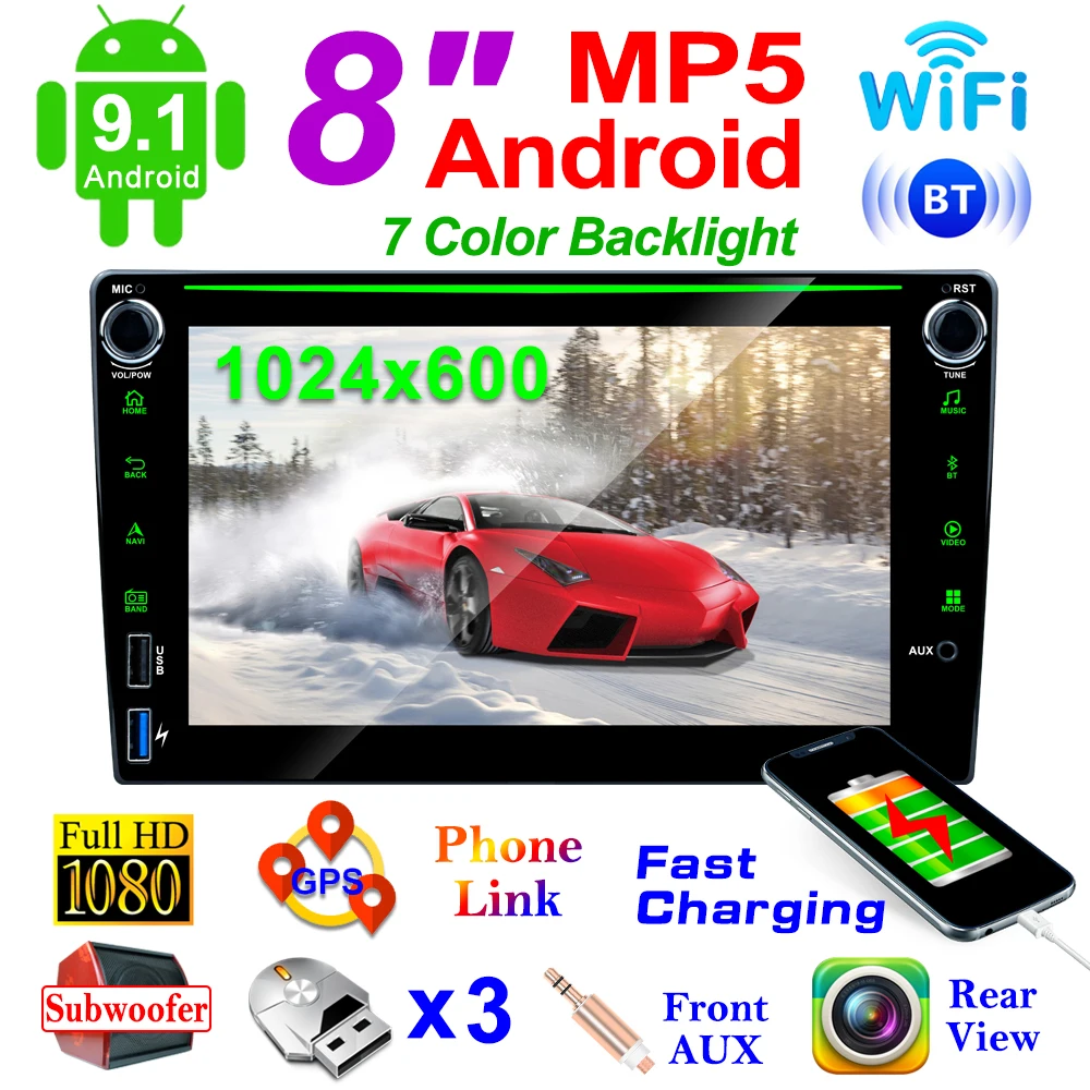 2Din Android GPS навигация автомобильное радио FM для универсального Nissan Hyundai Toyota Wifi 4USB