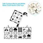 Детский бампер, тканевая книга Newbron, детские погремушки, знания о Мультитач, черный, белый бампер для кровати, детские игрушки, подарок