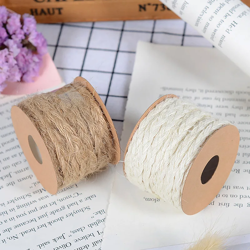 Витые деревенские джутовые ленты 5 м для рождества свадьбы вечеринки