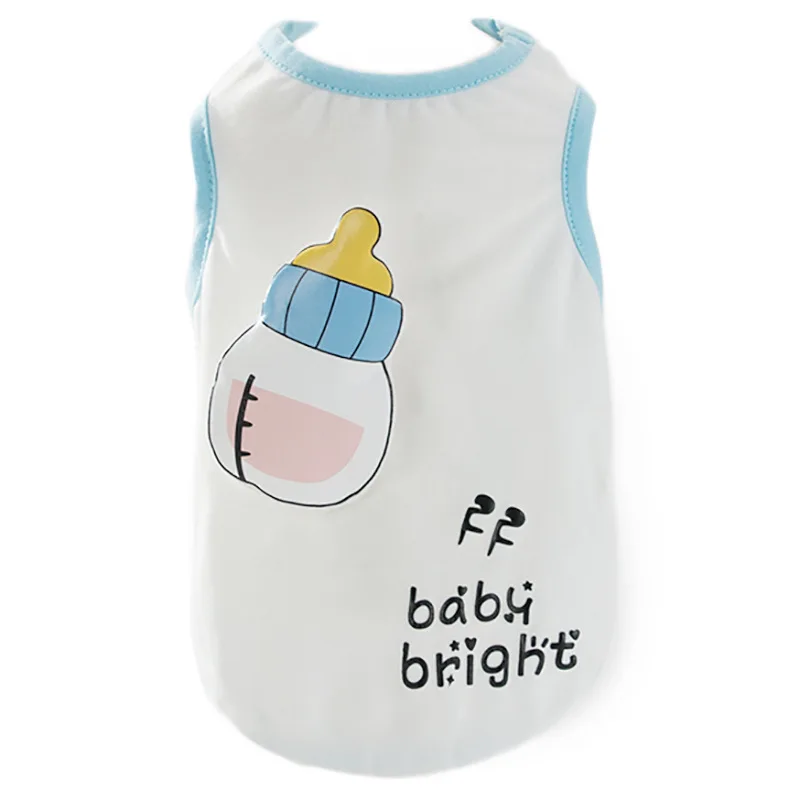 

Dog Cartoon Bottle Printing Vest Pet Summer Clothes For Small Dogs Cats Puppy Costume Suit Chihuahua Frence Bulldog Ropa Perro