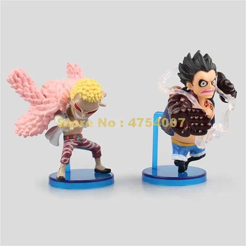 6 шт./компл. Аниме one piece luffy 4 gear zoro sanji doflamingo ПВХ экшн-фигурка Коллекционная модель q