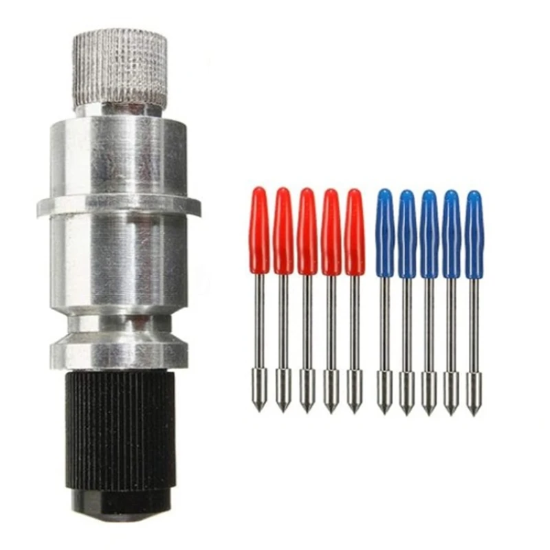 

for Graphtec CB09 CB09U Blade Holder Base with 10Pcs Blade Vinyl Cutter Plotter Cutting Blades 45/60