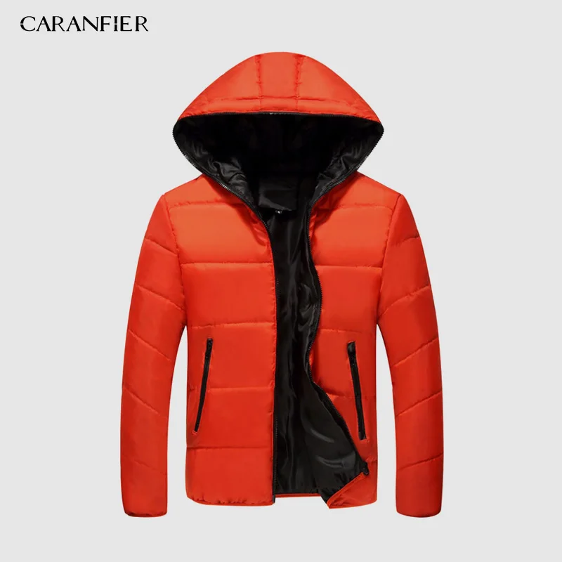 Мужская парка на молнии CARANFIER повседневная однотонная M XXXXL зима 2019|Мужские парки|