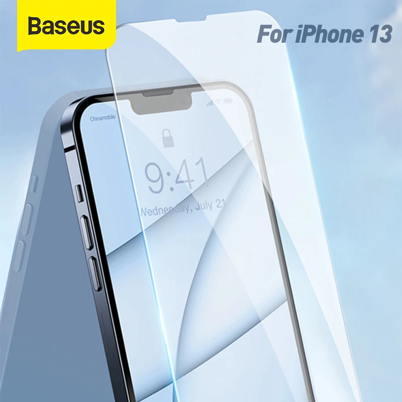 

Baseus 2 шт. 0,3 мм Закаленное стекло пленка для iPhone 13 Mini Pro Max защита для экрана телефона Полное стекло для телефона Передняя стеклянная пленка 2021