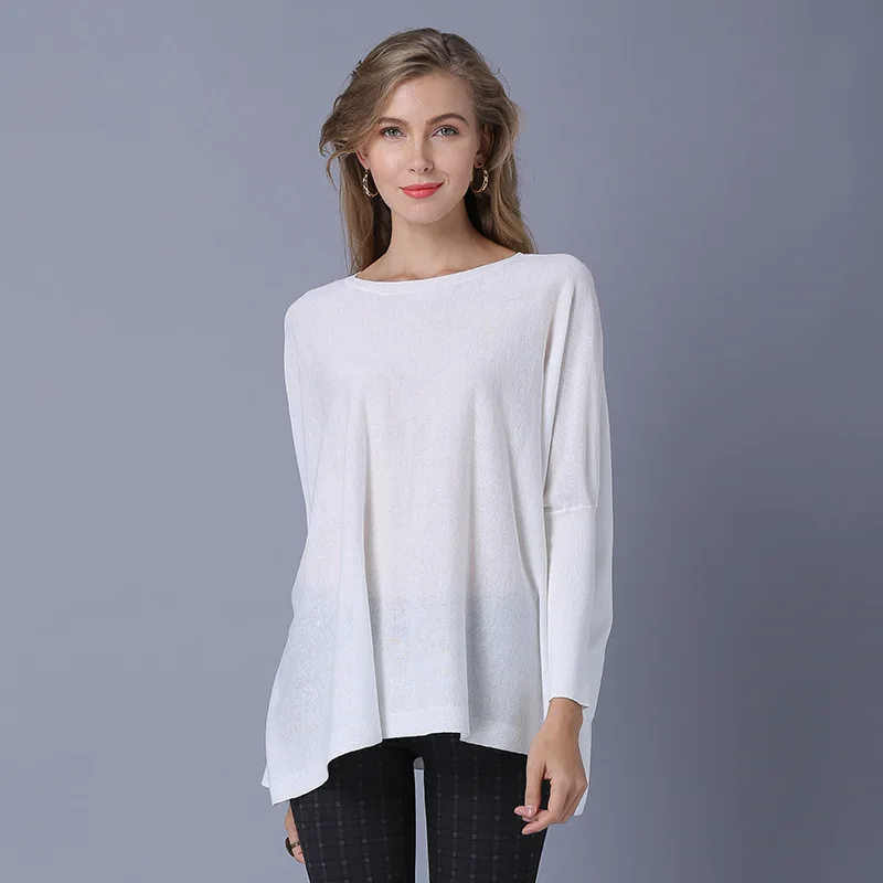 

2020 Pullover Long Sleeve Solid Women's Stripped Fashion Collar Sweater