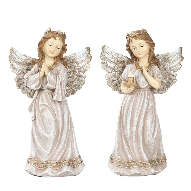 

Fairy Garden - LED Angel Fairies Figurines Accessories for Outdoor Garden Decor