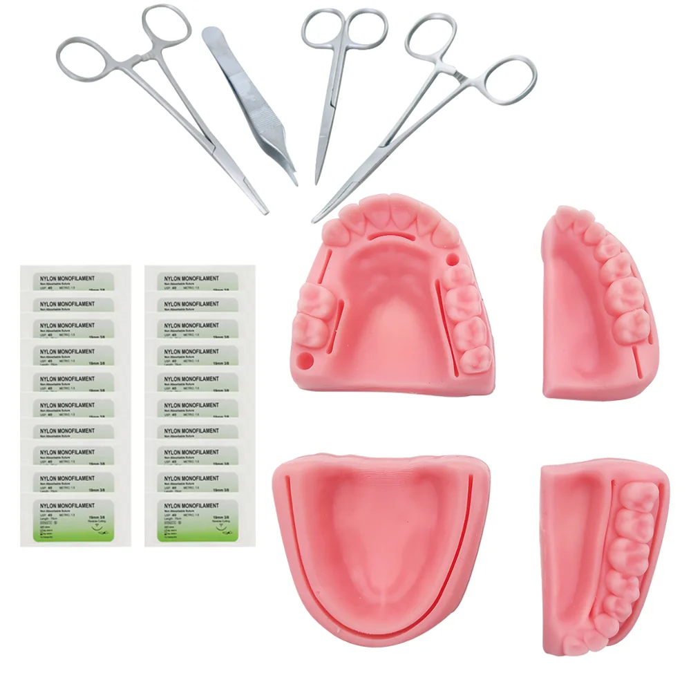 

Силиконовая искусственная человеческая кожа, Десна для полости рта, набор для тренировки швов, обычные типы зубных РАН, стоматологическая т...