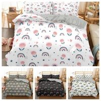 2021 new pattern 3d digital rainbow printing duvet cover sets 1 quilt cover 12 pillowcases single twin double full queen king
