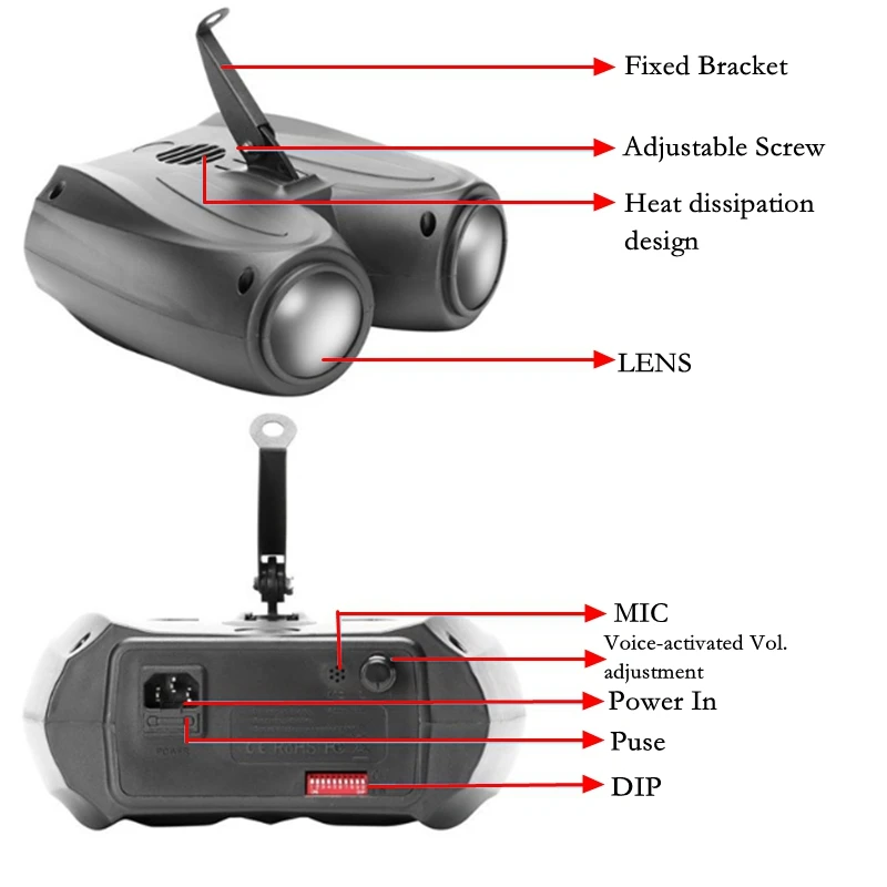 Музыкальный автоматический/активированный звуком 128 светодиодных огней двойной/одиночной головы воздушный корабль вспышка лазерного эффекта на сцене клуба, дискотеки, вечеринки диджея, бара, КТВ.