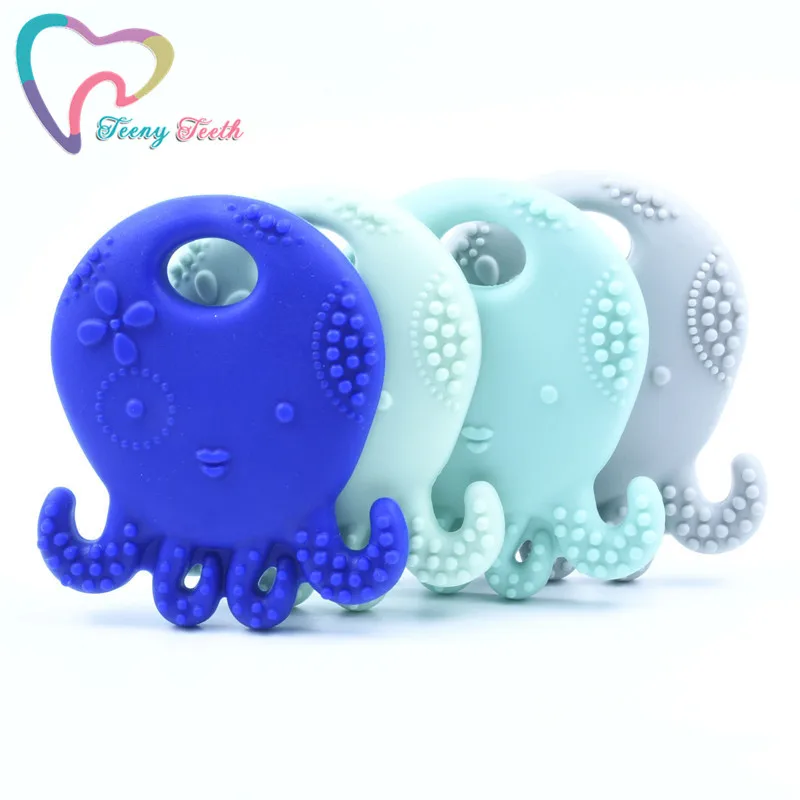 20 шт. Силиконовые Прорезыватели в форме осьминога мягкая текстура Детские