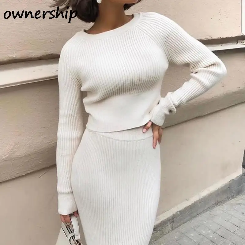 

Осенний теплый облегающий Однотонный женский свитер, повседневный модный топ в рубчик с длинным рукавом, женский элегантный обтягивающий к...