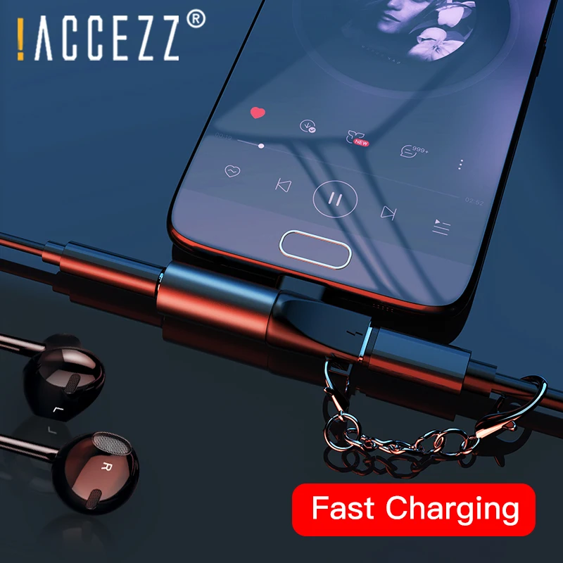 ACCEZZ mi ni usb type C до 3,5 мм Jack адаптер для Xiaomi mi 8 6 huawei P30 Pro type-C OTG зарядный кабель Jack удлинитель для наушников