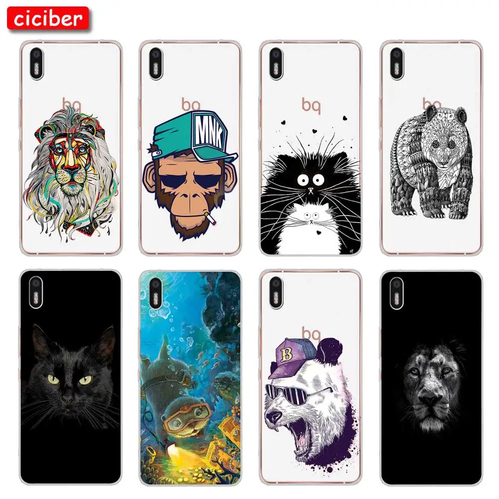 Забавный животный панда обезьяна для BQ Aquaris U2 C U X5 V VS X2 X Plus Lite Pro E5 S M5 M5.5 Мягкий