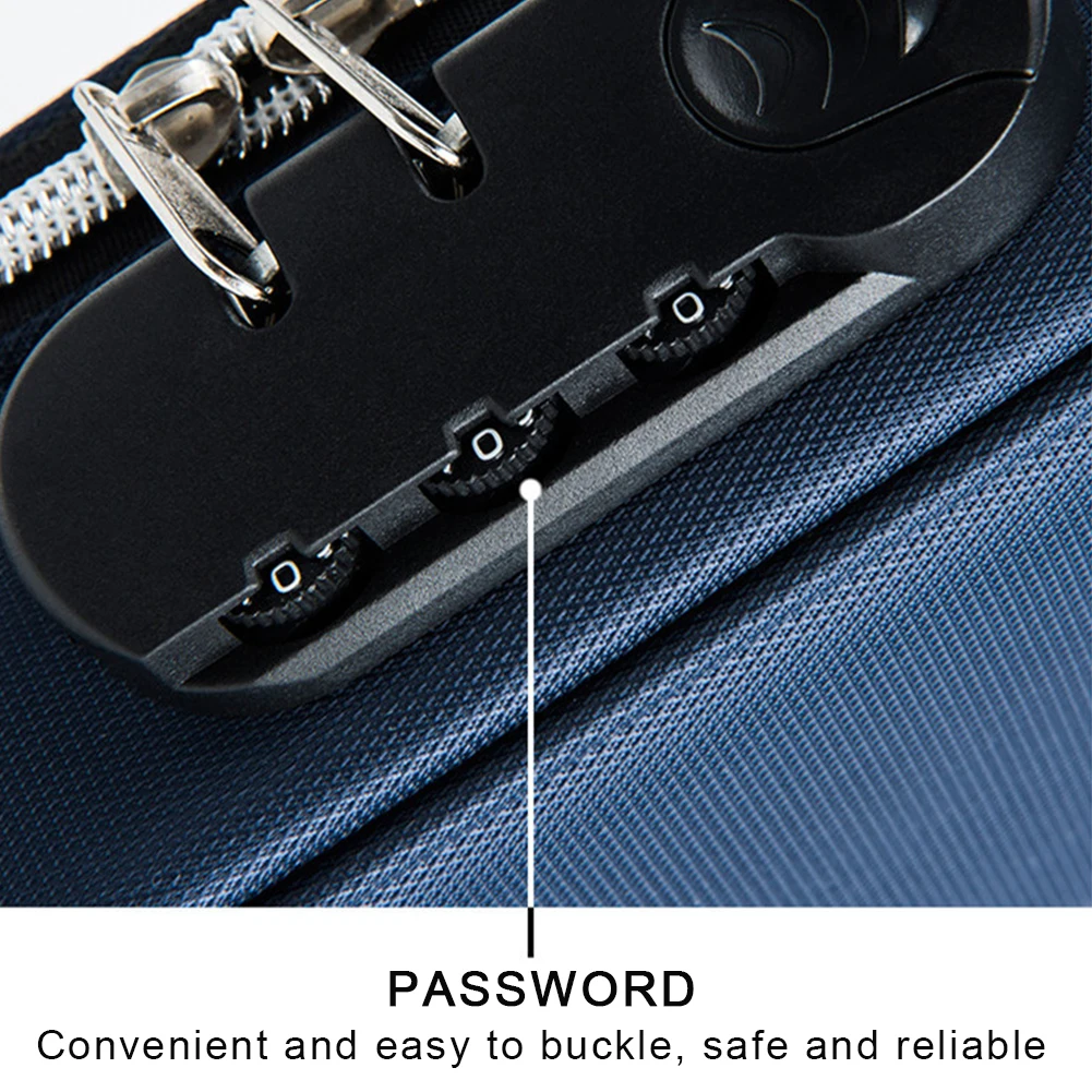 

Pencil Case with Password Lock Large Capacity Pencil Case Handheld Pen Pouch Bag Double Zipper Portable