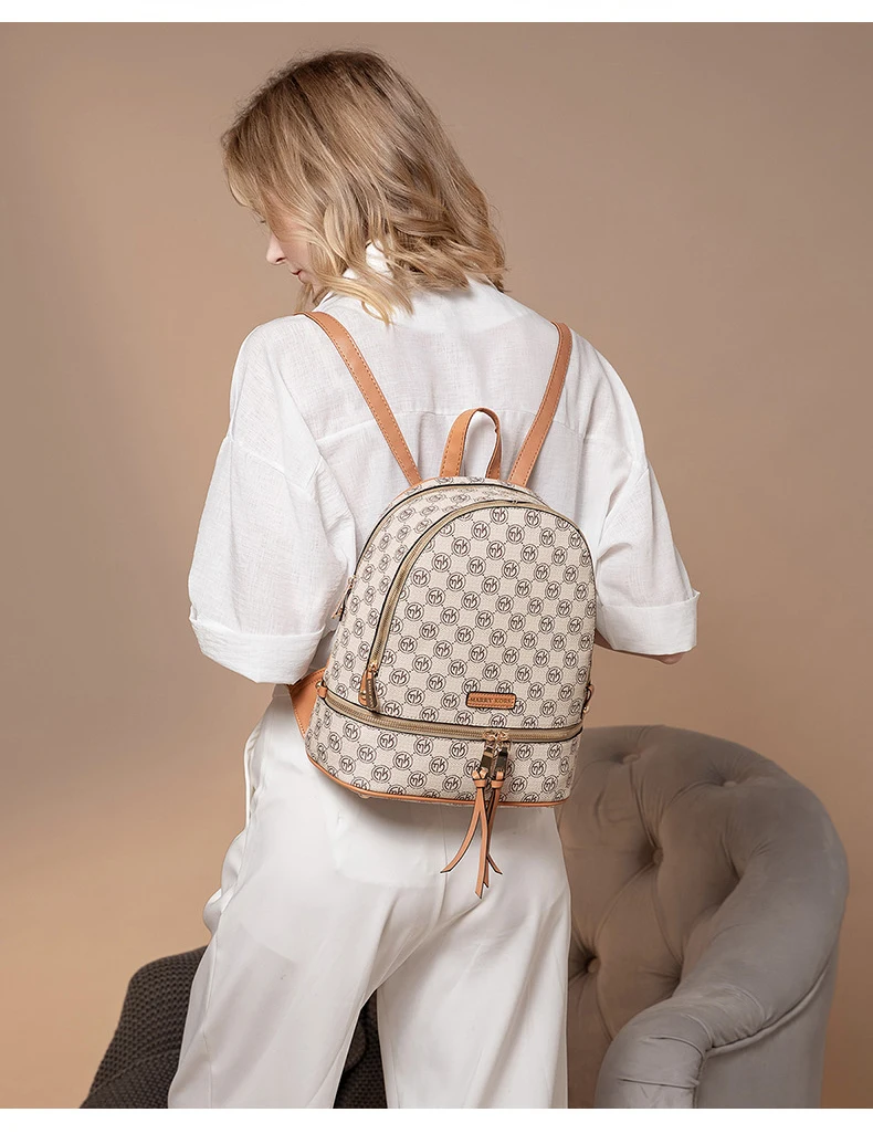 MARRY KORS кожаный женский рюкзак MK школьные сумки для девочек-подростков стильный студенческий рюкзак женский рюкзак Mochilas Feminina