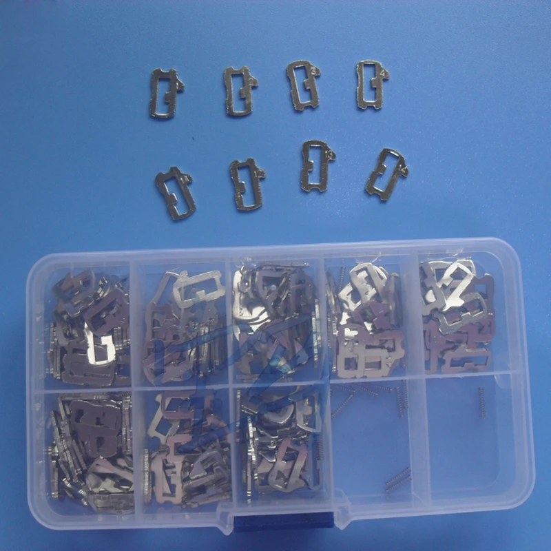 HU92 Car Lock Reed For BMW Reed Locking Plate For Lock Repairing (200PCS+ Gift Spring+Plastic Box)